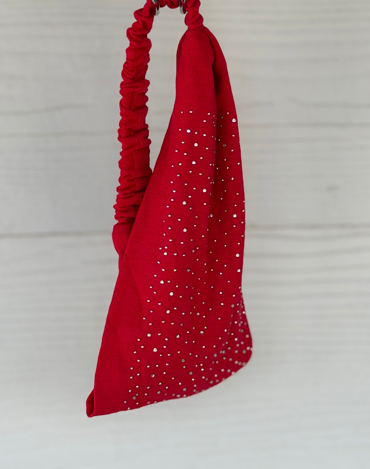 Stretchy Bling Headband- Red