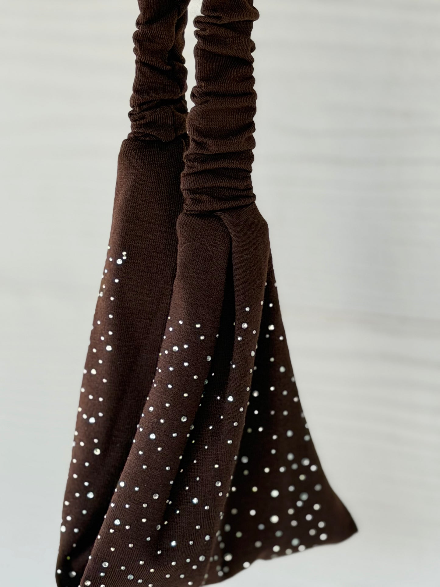 Stretchy Bling Headband- Brown