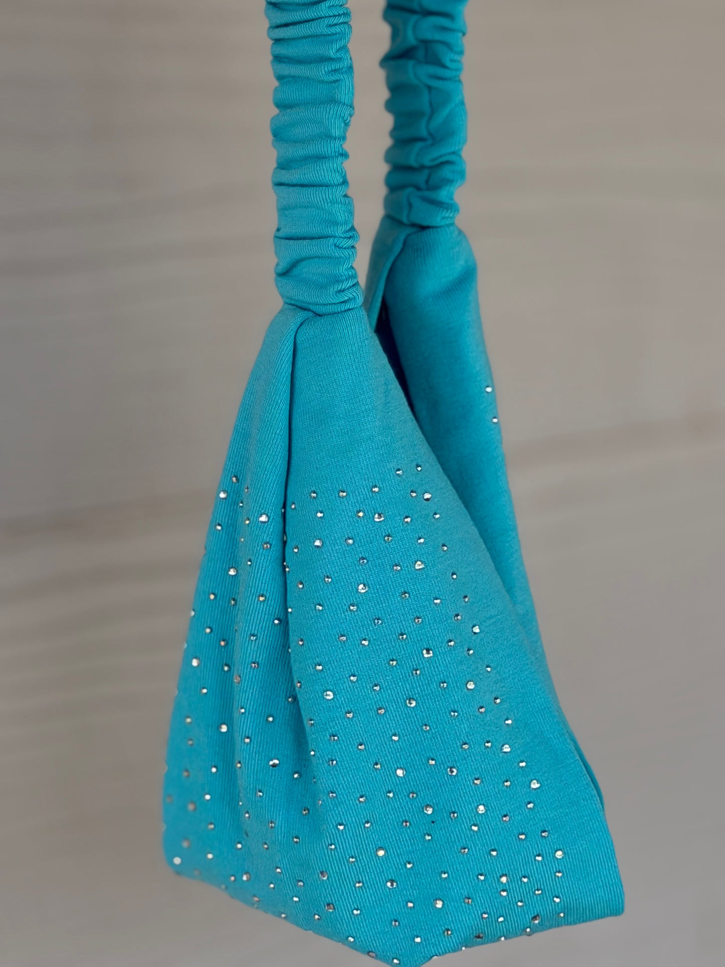 Stretchy Bling Headband- Turquoise