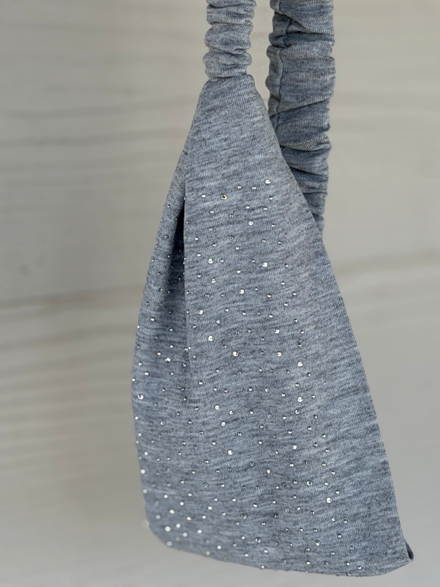Stretchy Bling Headband- Gray