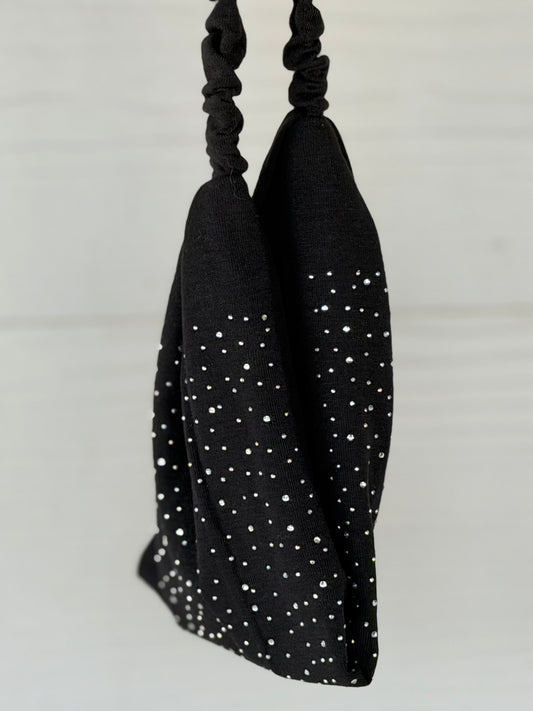 Stretchy Bling Headband- Black