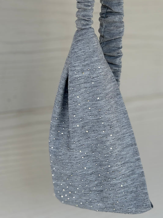 Stretchy Bling Headband- Gray