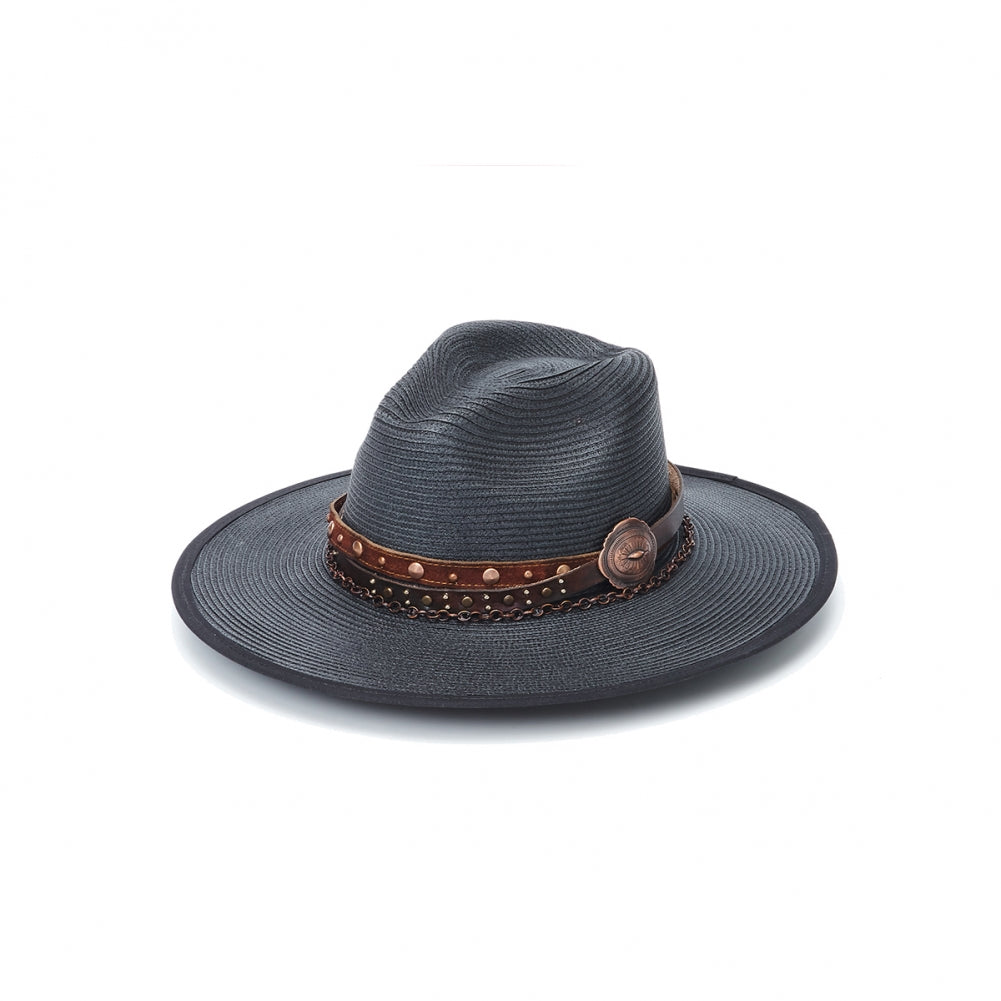 CA-1-2078 STAMPEDE HATS - Flat Brim Hat - Black