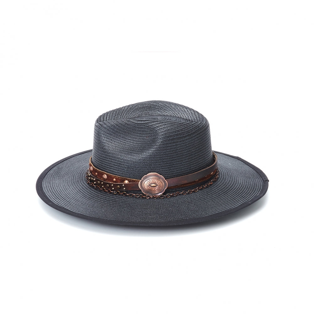 CA-1-2078 STAMPEDE HATS - Flat Brim Hat - Black