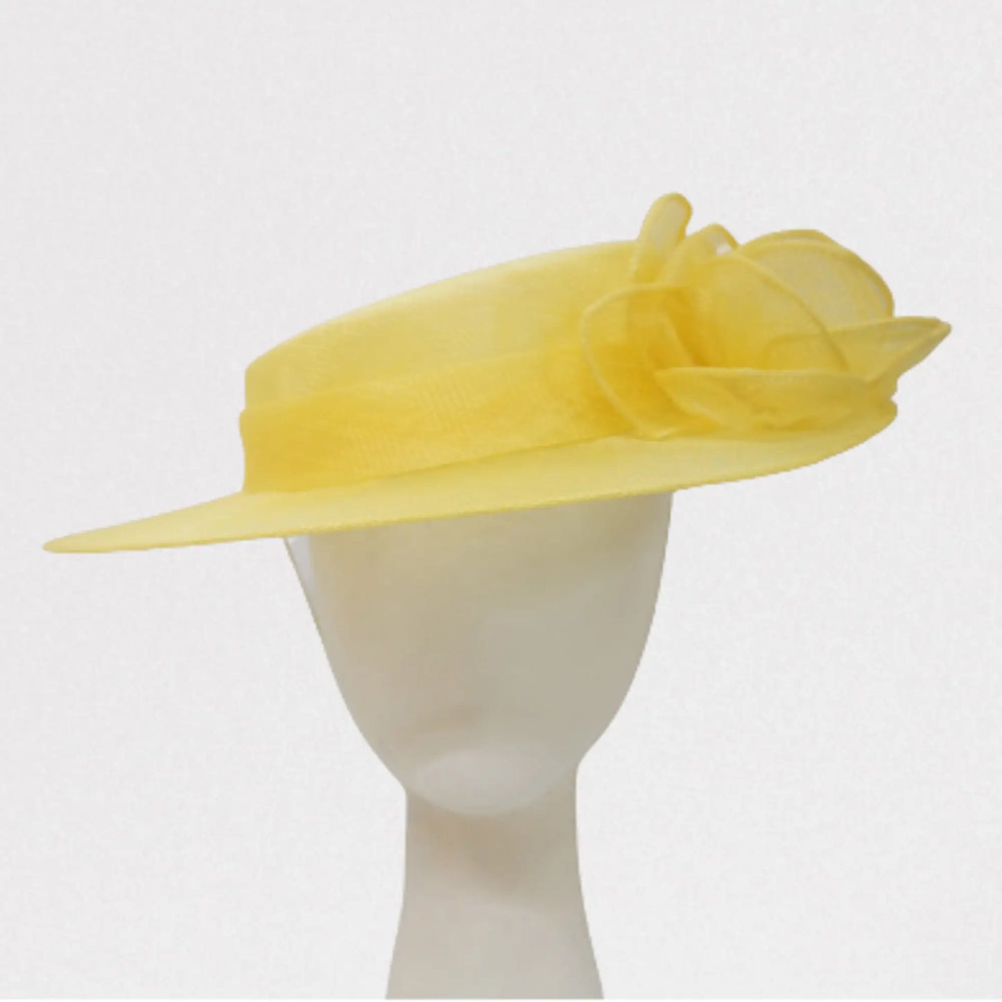 Derby Hat - Sinamay Sailor Hat - Small Brimmed